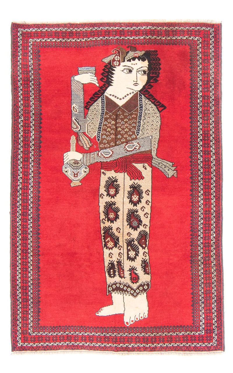 Baluch-tæppe - 138 x 89 cm - rød