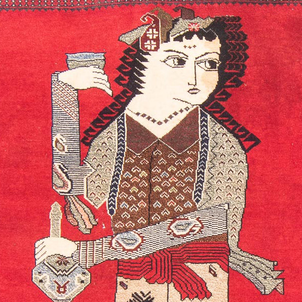 Baluch-tæppe - 138 x 89 cm - rød