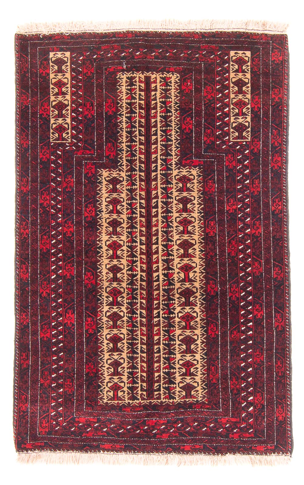 Baluch-tæppe - Bøn tæppe - 130 x 83 cm - beige