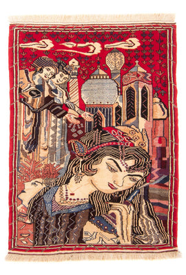 Baluch-tæppe - 124 x 89 cm - flerfarvet