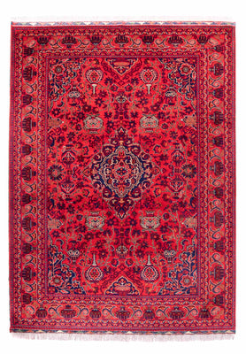 Afghansk tæppe - 355 x 256 cm - rød