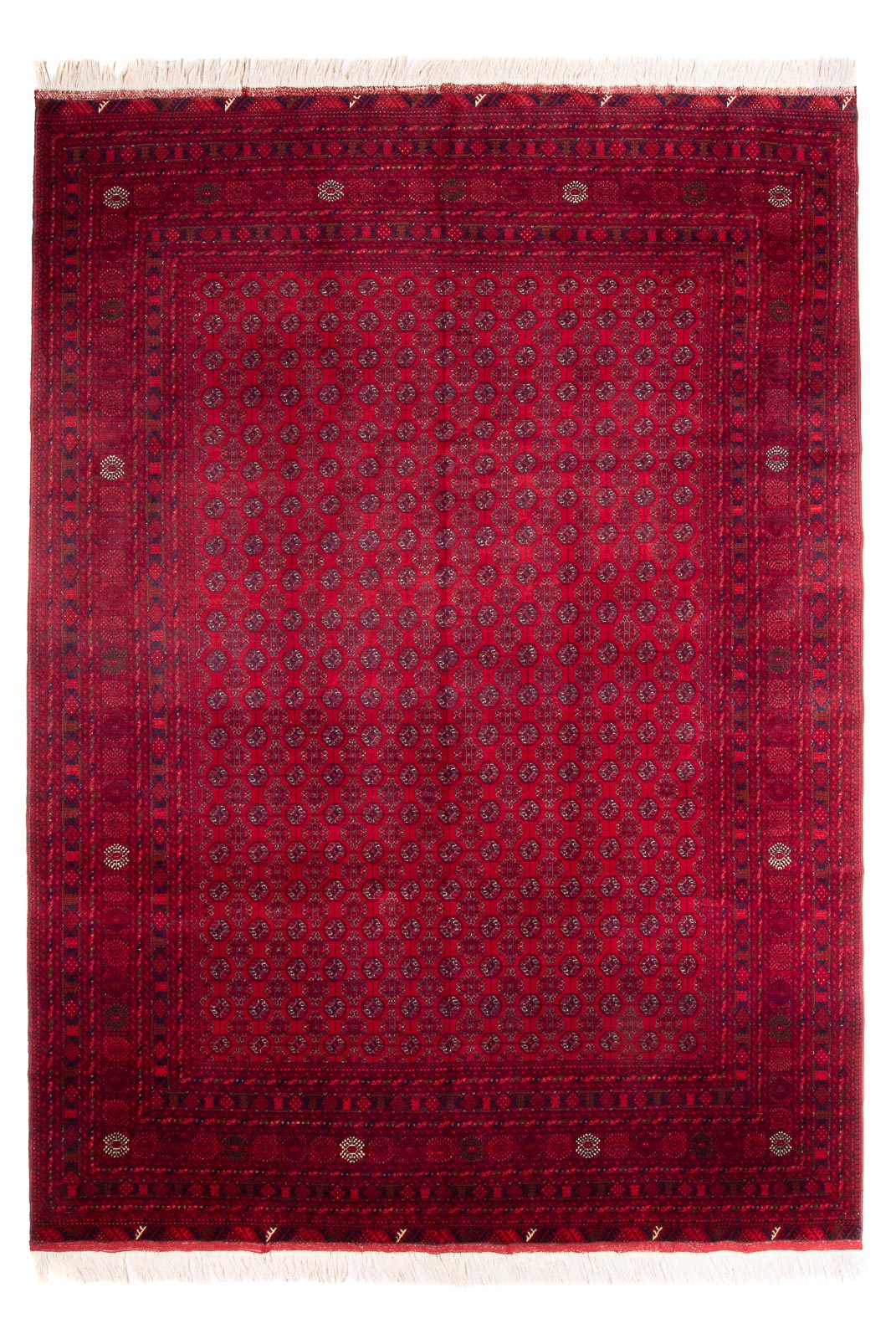 Afghansk tæppe - Bukhara - 340 x 240 cm - rød