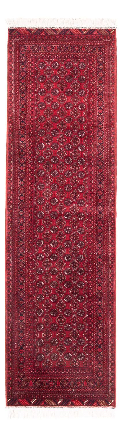 Løber Afghansk tæppe - Bukhara - 290 x 80 cm - rød