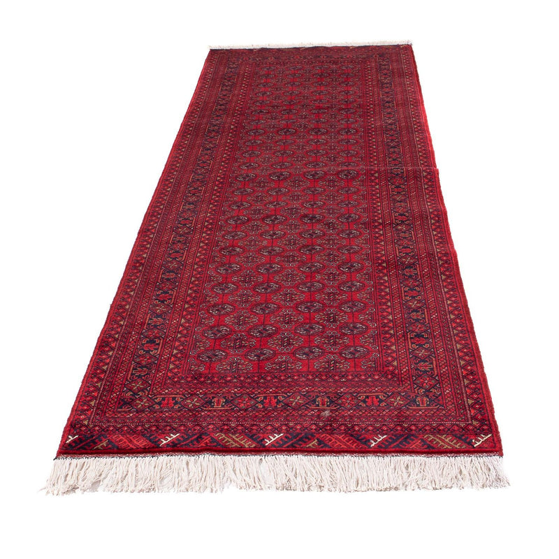 Løber Afghansk tæppe - Bukhara - 290 x 80 cm - rød