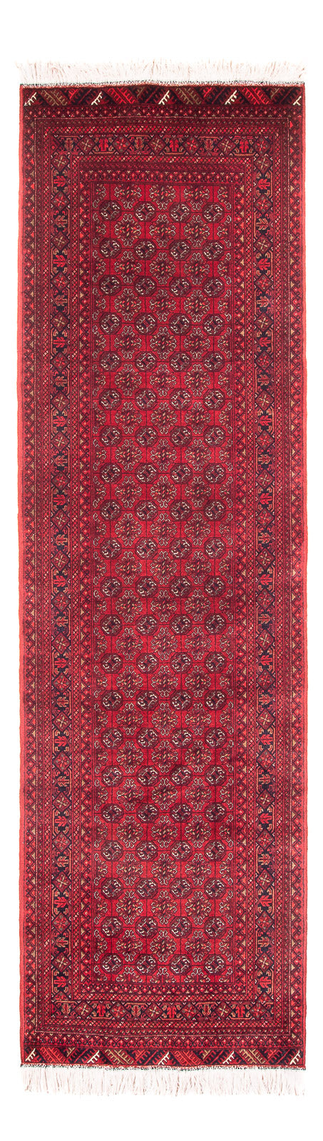 Løber Afghansk tæppe - Bukhara - 290 x 80 cm - rød