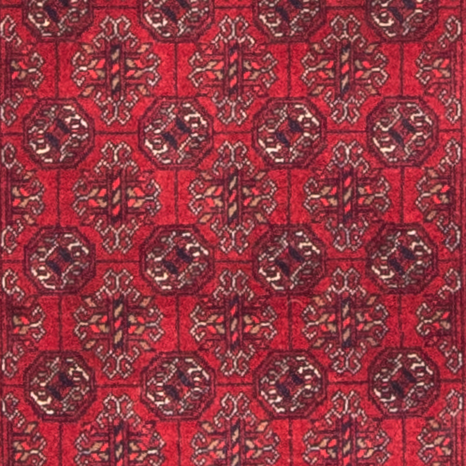 Løber Afghansk tæppe - Bukhara - 290 x 80 cm - rød