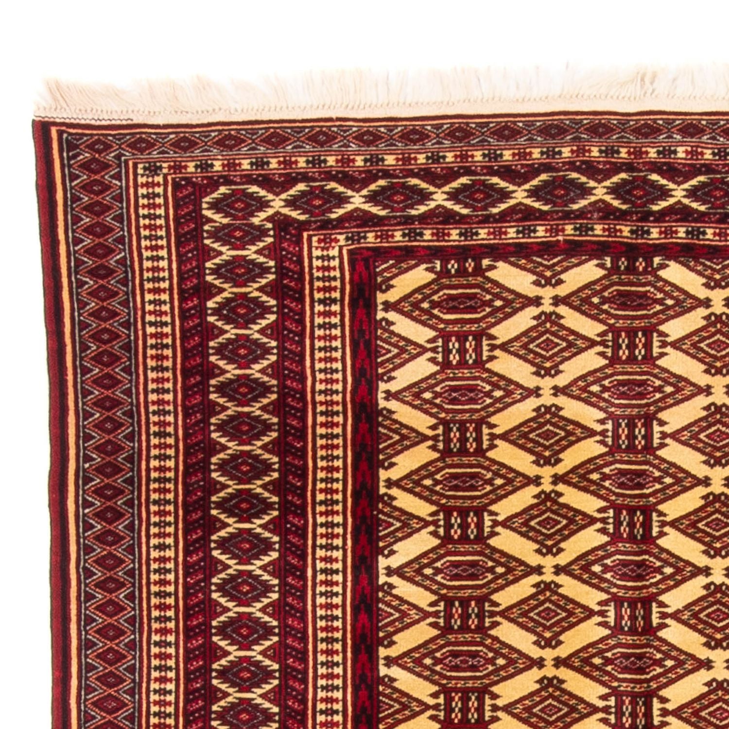 Turkaman-tæppe - 176 x 128 cm - beige