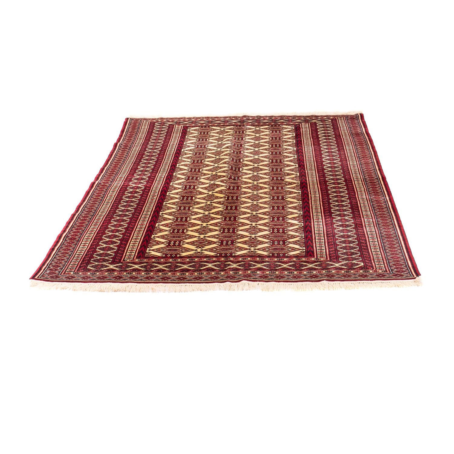 Turkaman-tæppe - 176 x 128 cm - beige