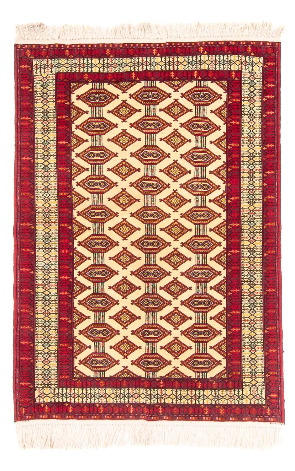 Turkaman-tæppe - 167 x 120 cm - beige