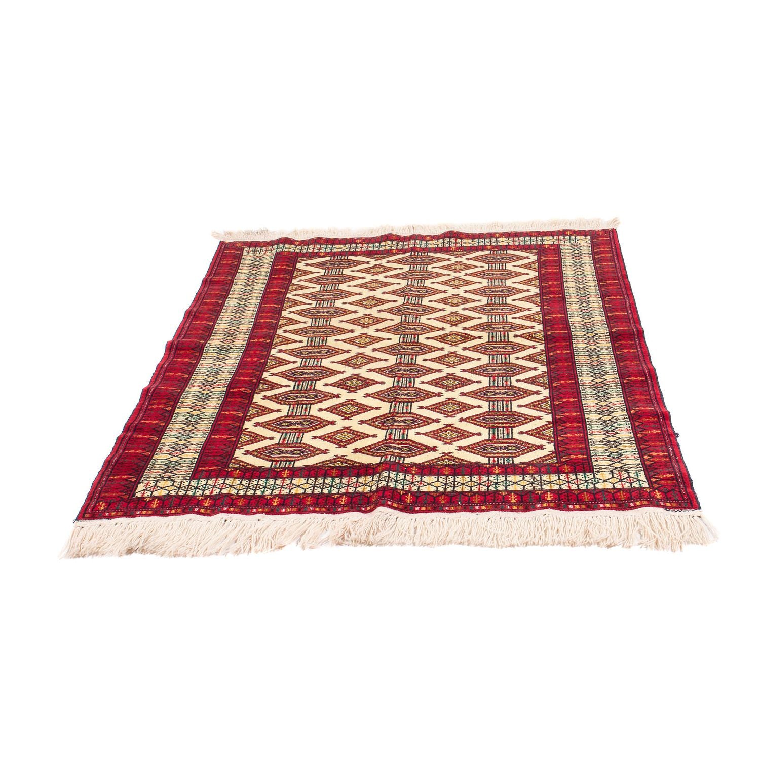 Turkaman-tæppe - 167 x 120 cm - beige