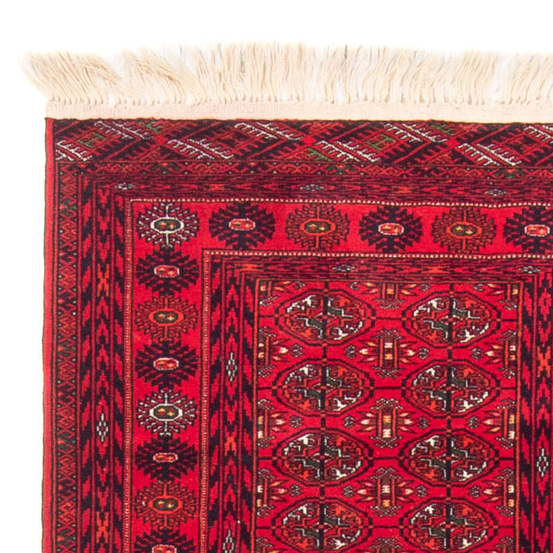 Løber Afghansk tæppe - 200 x 80 cm - rød