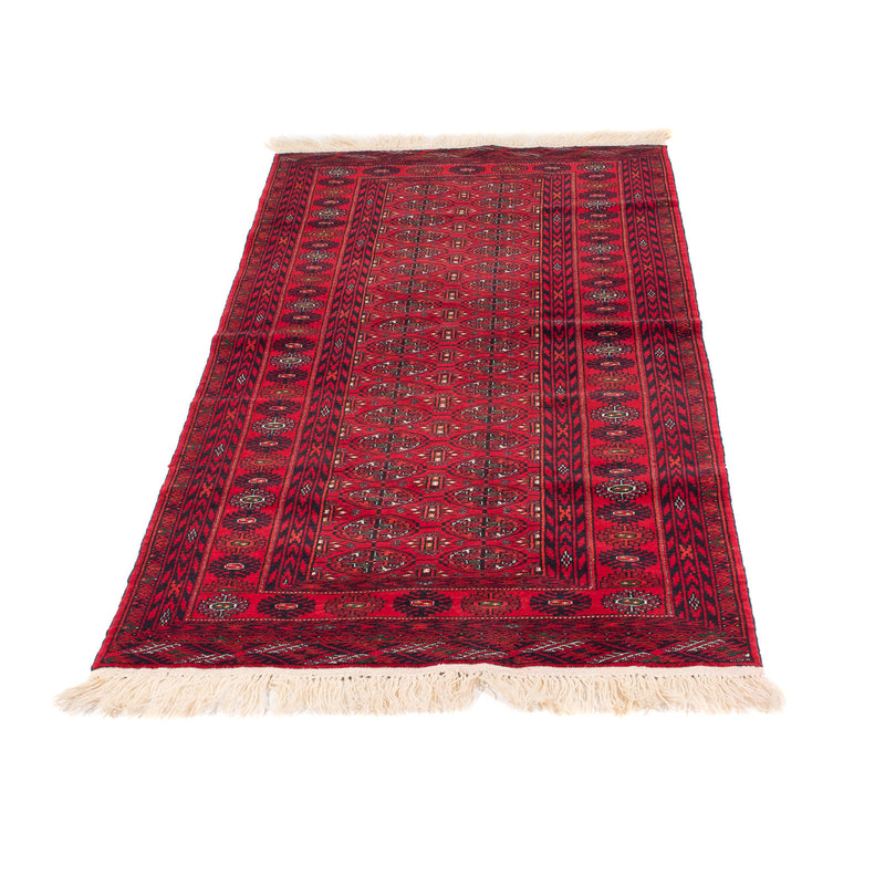 Løber Afghansk tæppe - 200 x 80 cm - rød