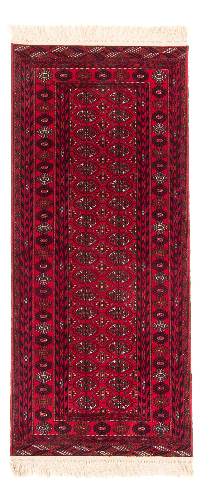 Løber Afghansk tæppe - 190 x 82 cm - rød