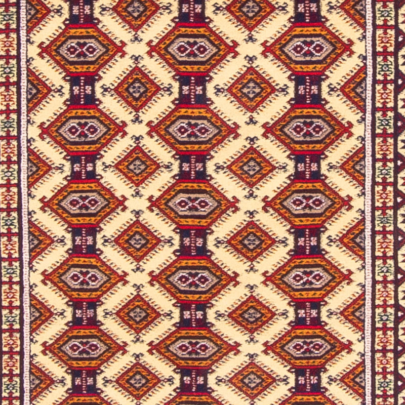 Løber Afghansk tæppe - 390 x 90 cm - beige