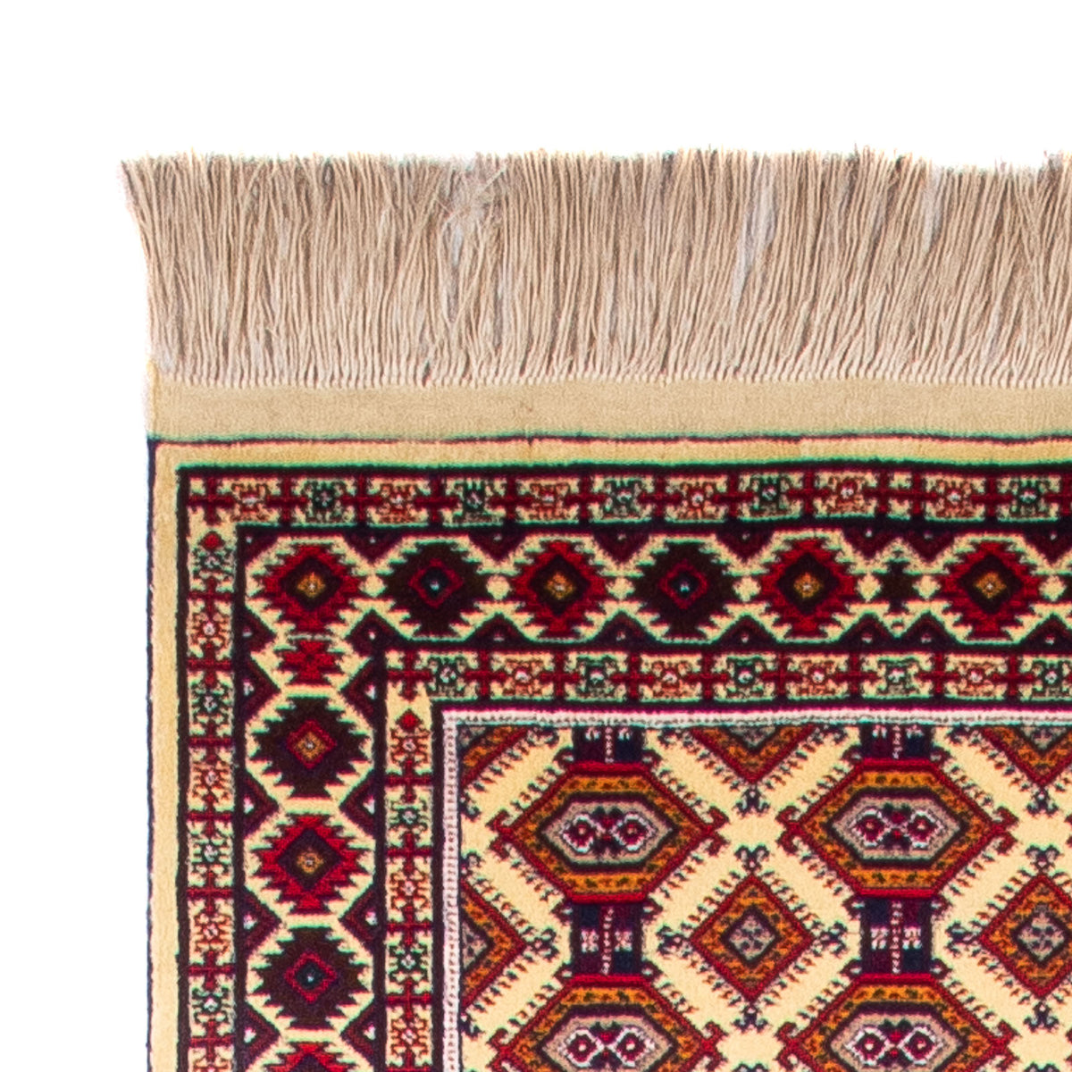 Løber Afghansk tæppe - 390 x 90 cm - beige