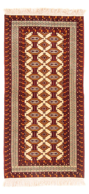 Løber Turkaman-tæppe - 176 x 85 cm - beige