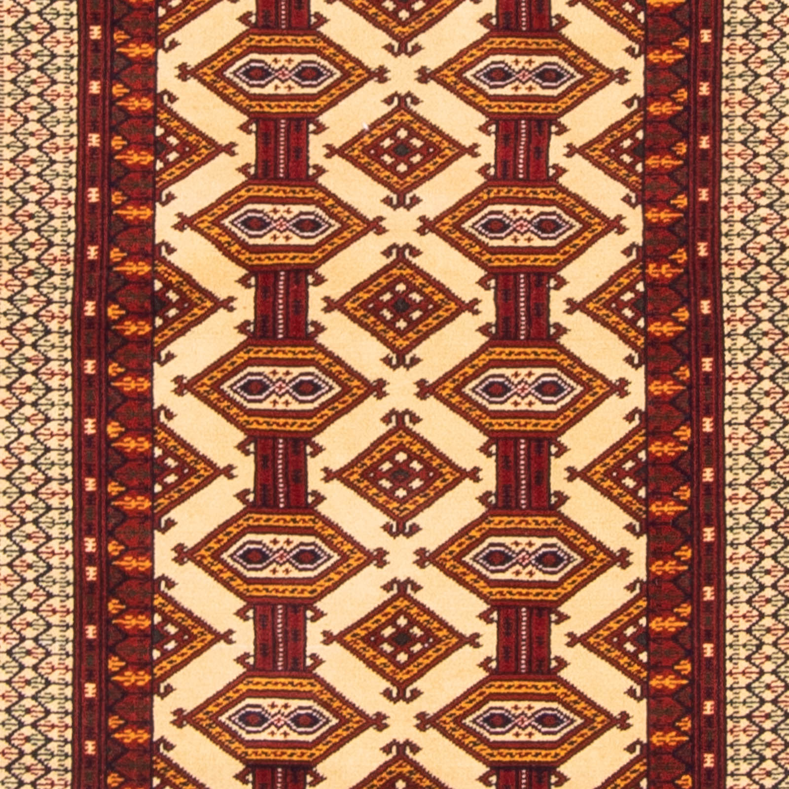 Løber Turkaman-tæppe - 176 x 85 cm - beige