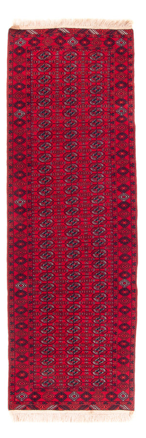 Løber Afghansk tæppe - 258 x 85 cm - rød