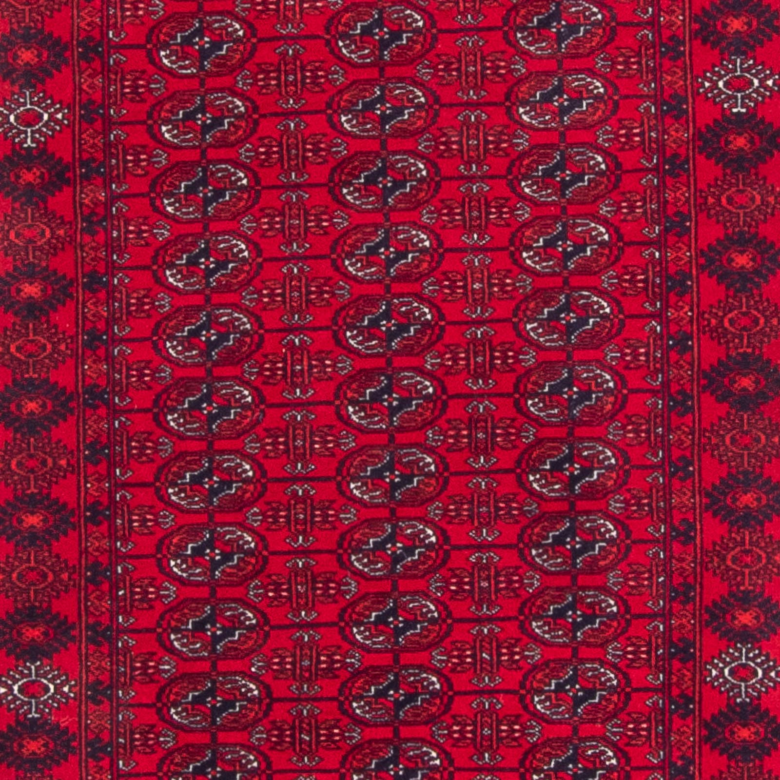 Løber Afghansk tæppe - 258 x 85 cm - rød