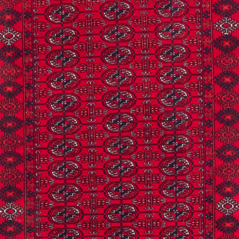 Løber Afghansk tæppe - 258 x 85 cm - rød