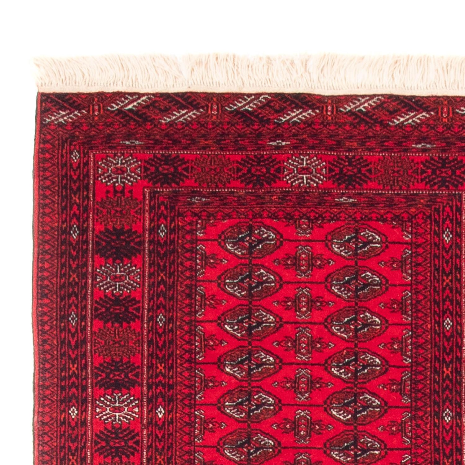 Løber Afghansk tæppe - Bukhara - 380 x 90 cm - rød
