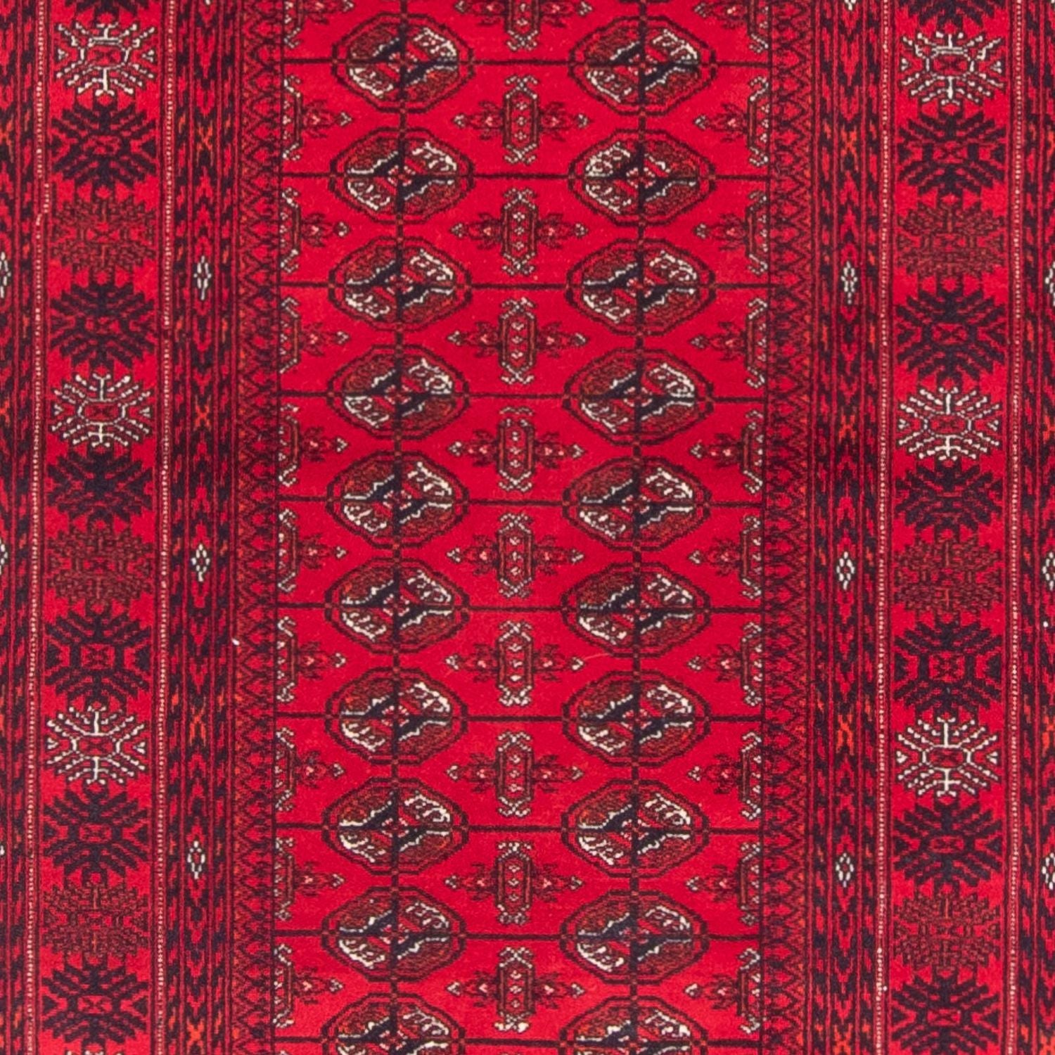 Løber Afghansk tæppe - Bukhara - 377 x 90 cm - rød