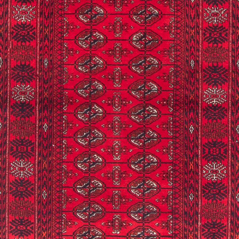 Løber Afghansk tæppe - Bukhara - 377 x 90 cm - rød