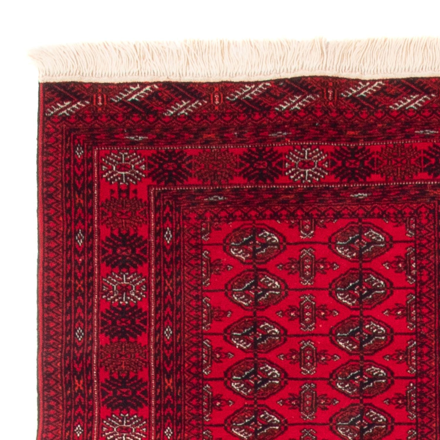 Løber Afghansk tæppe - Bukhara - 377 x 90 cm - rød