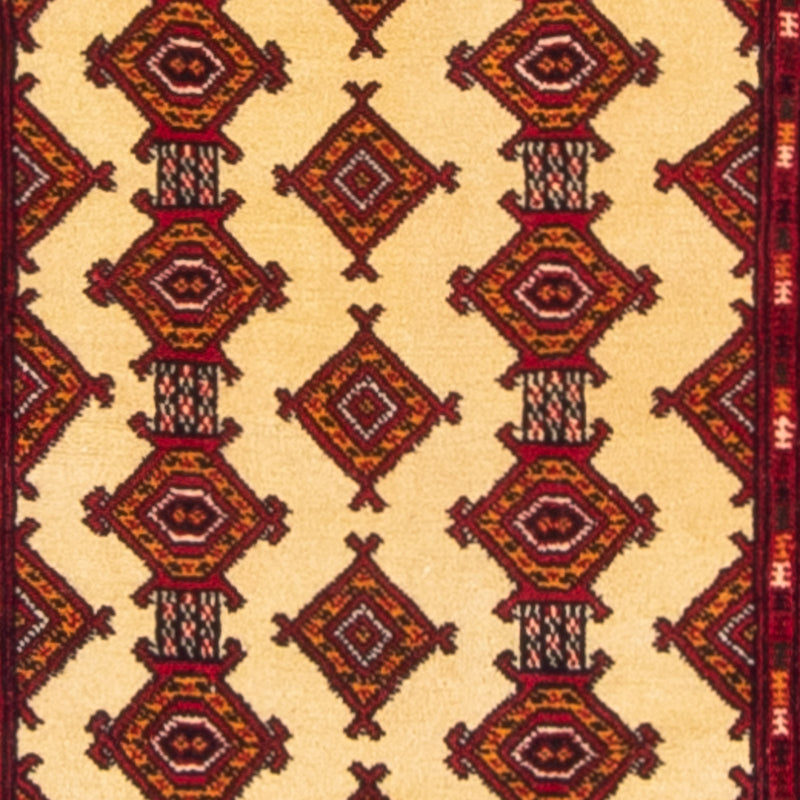 Løber Turkaman-tæppe - 305 x 85 cm - beige