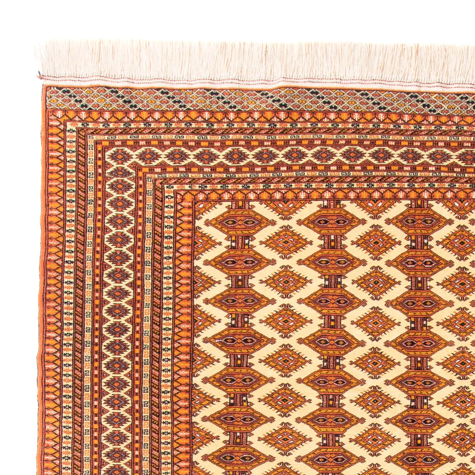 Turkaman-tæppe - 300 x 200 cm - beige