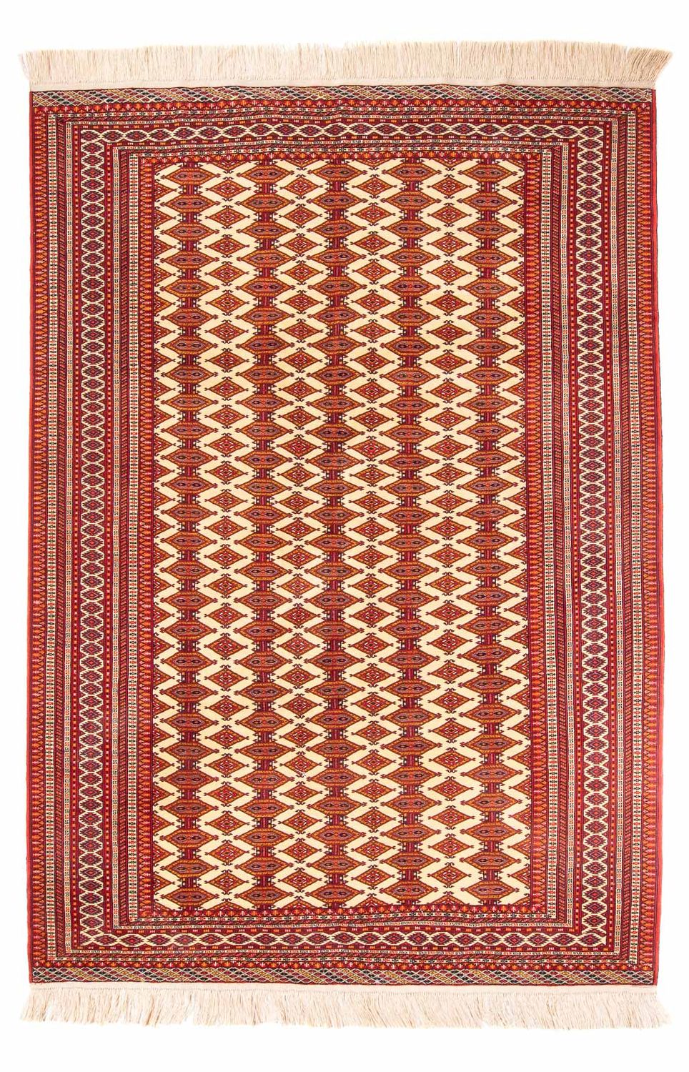 Turkaman-tæppe - 305 x 206 cm - beige