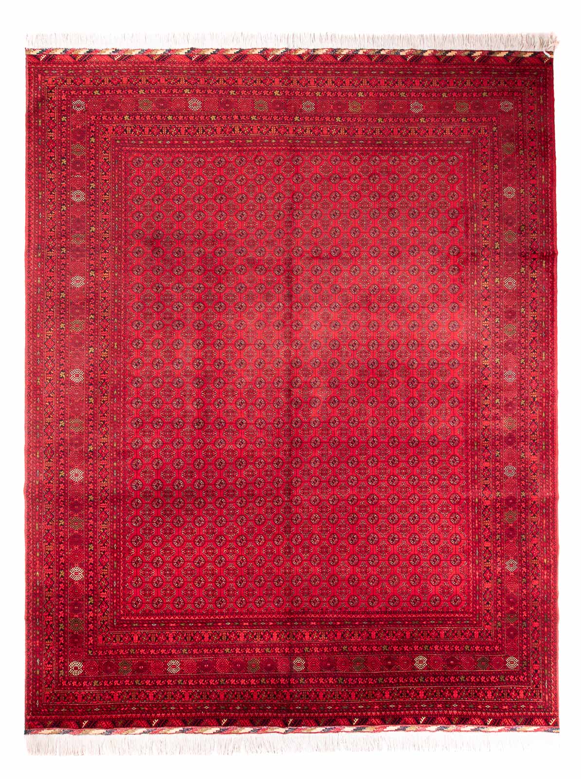 Afghansk tæppe - Bukhara - 385 x 300 cm - rød