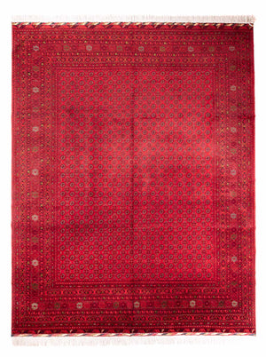 Afghansk tæppe - Bukhara - 385 x 300 cm - rød