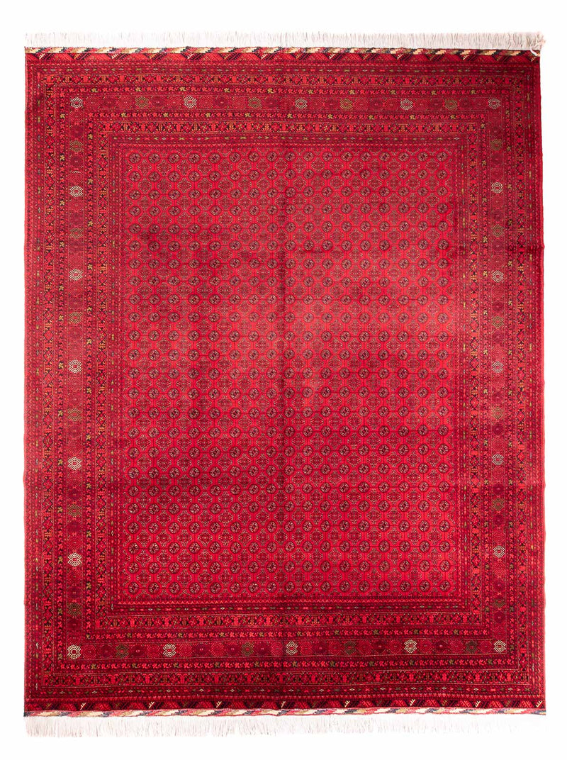 Afghansk tæppe - Bukhara - 385 x 300 cm - rød