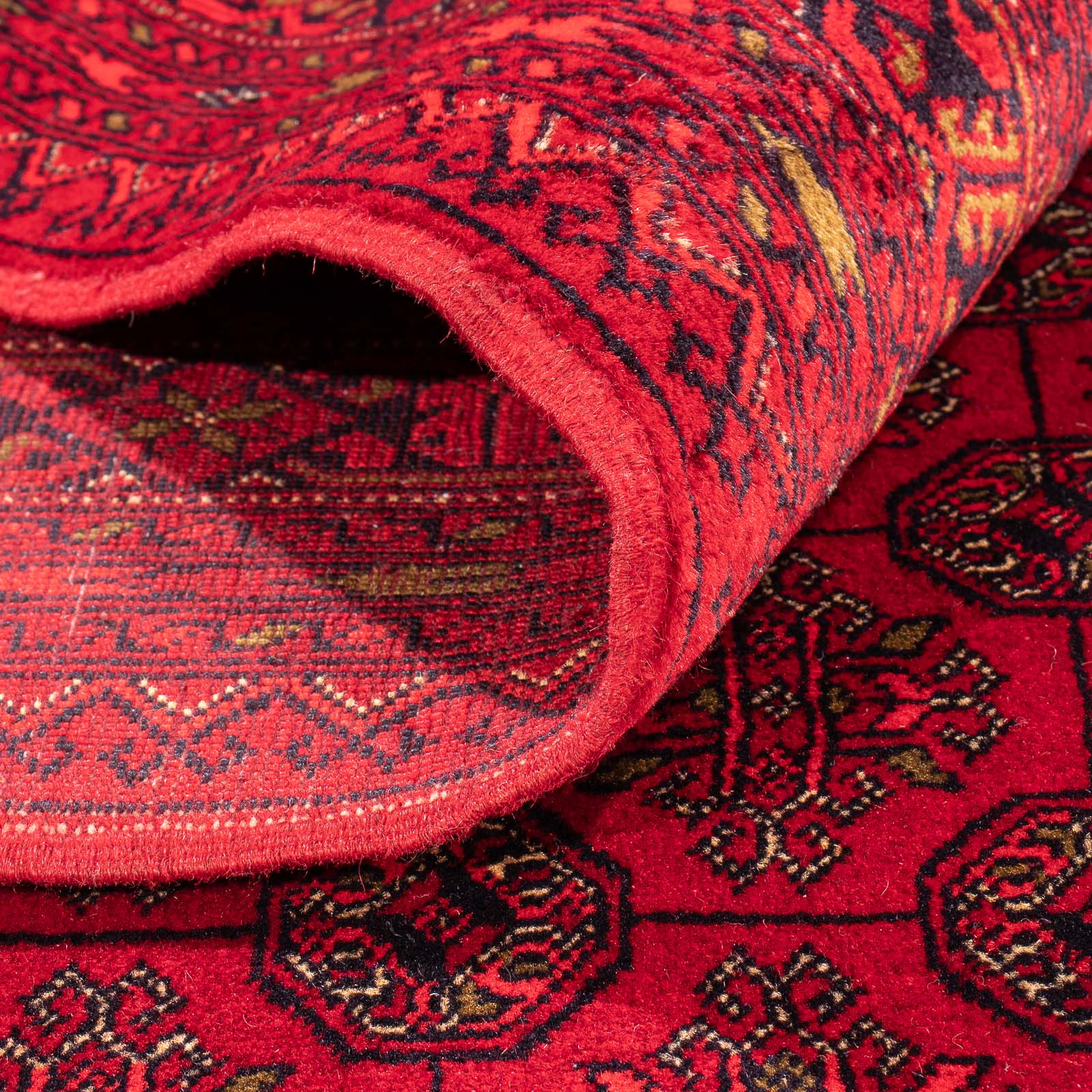 Afghansk tæppe - Bukhara - 385 x 300 cm - rød