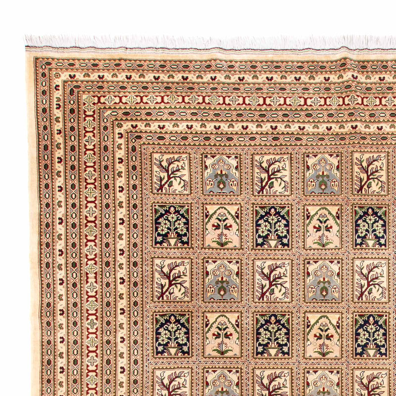 Afghansk tæppe - 400 x 296 cm - beige