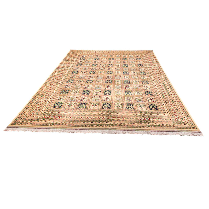 Afghansk tæppe - 400 x 296 cm - beige