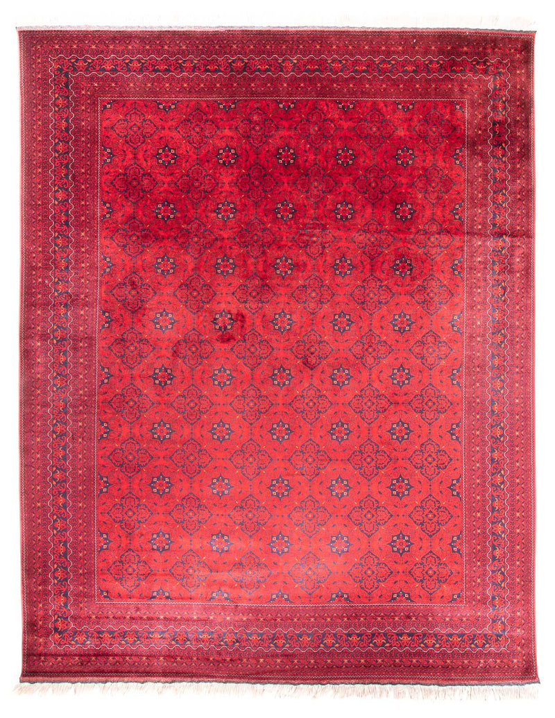 Afghansk tæppe - Bukhara - 380 x 300 cm - rød
