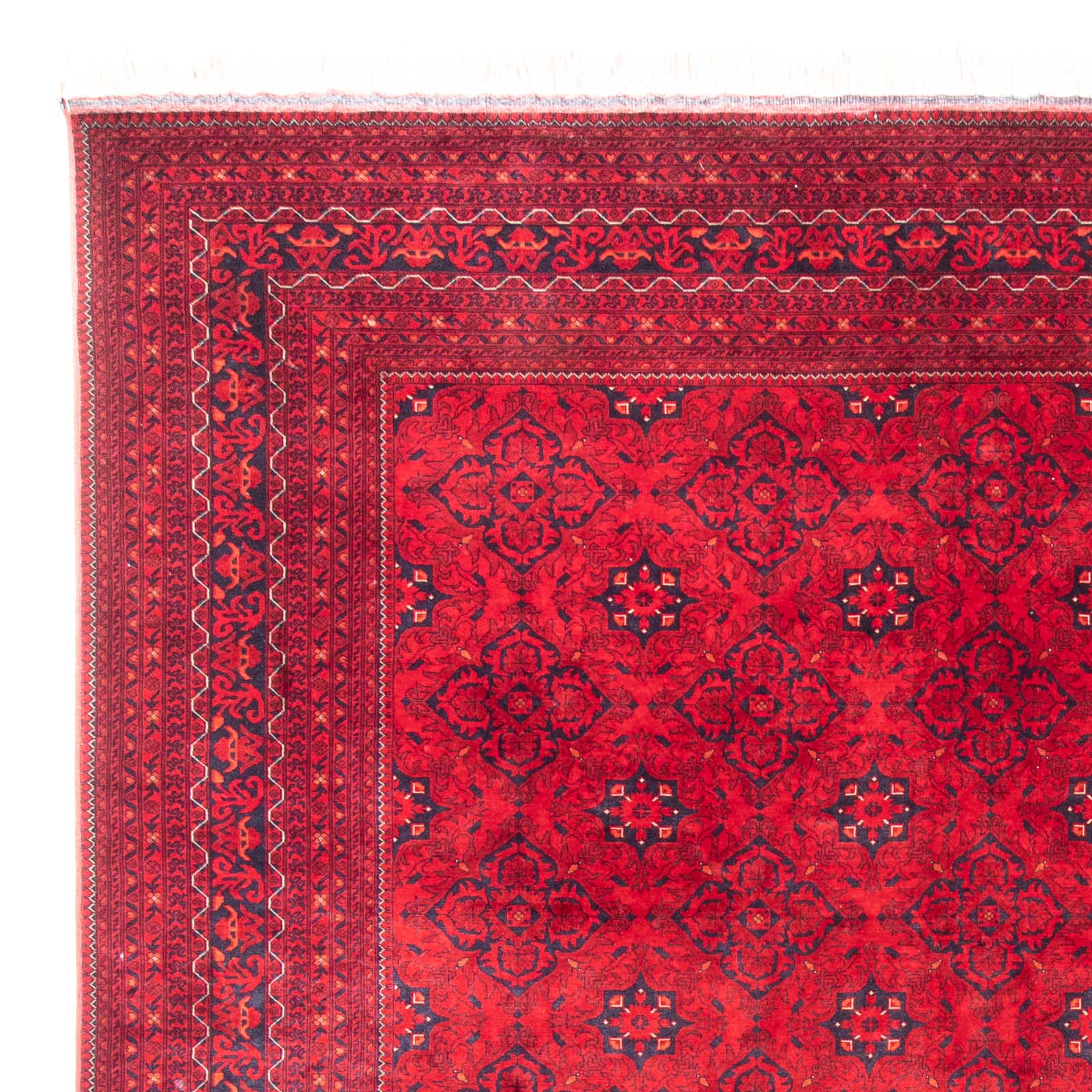 Afghansk tæppe - Bukhara - 380 x 300 cm - rød
