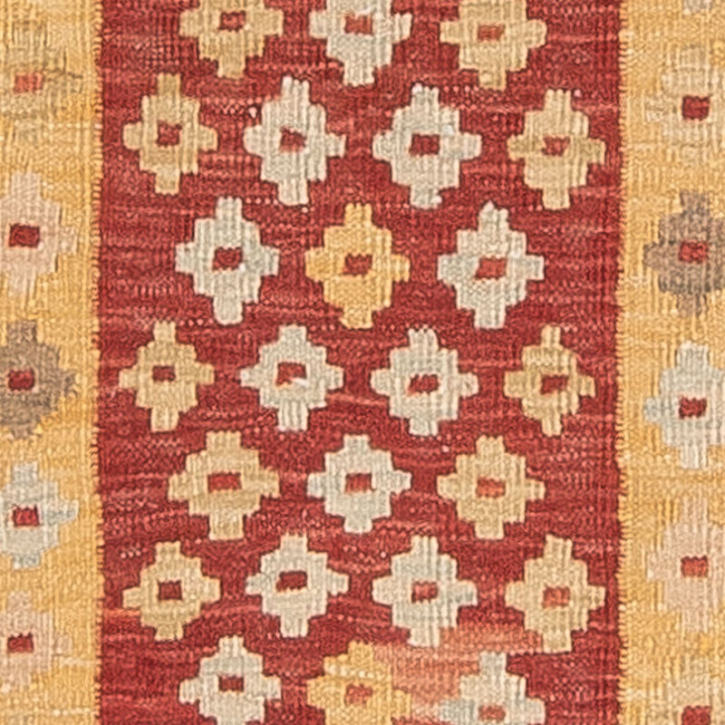 Løber Kelim Carpet - Splash - 197 x 71 cm - flerfarvet