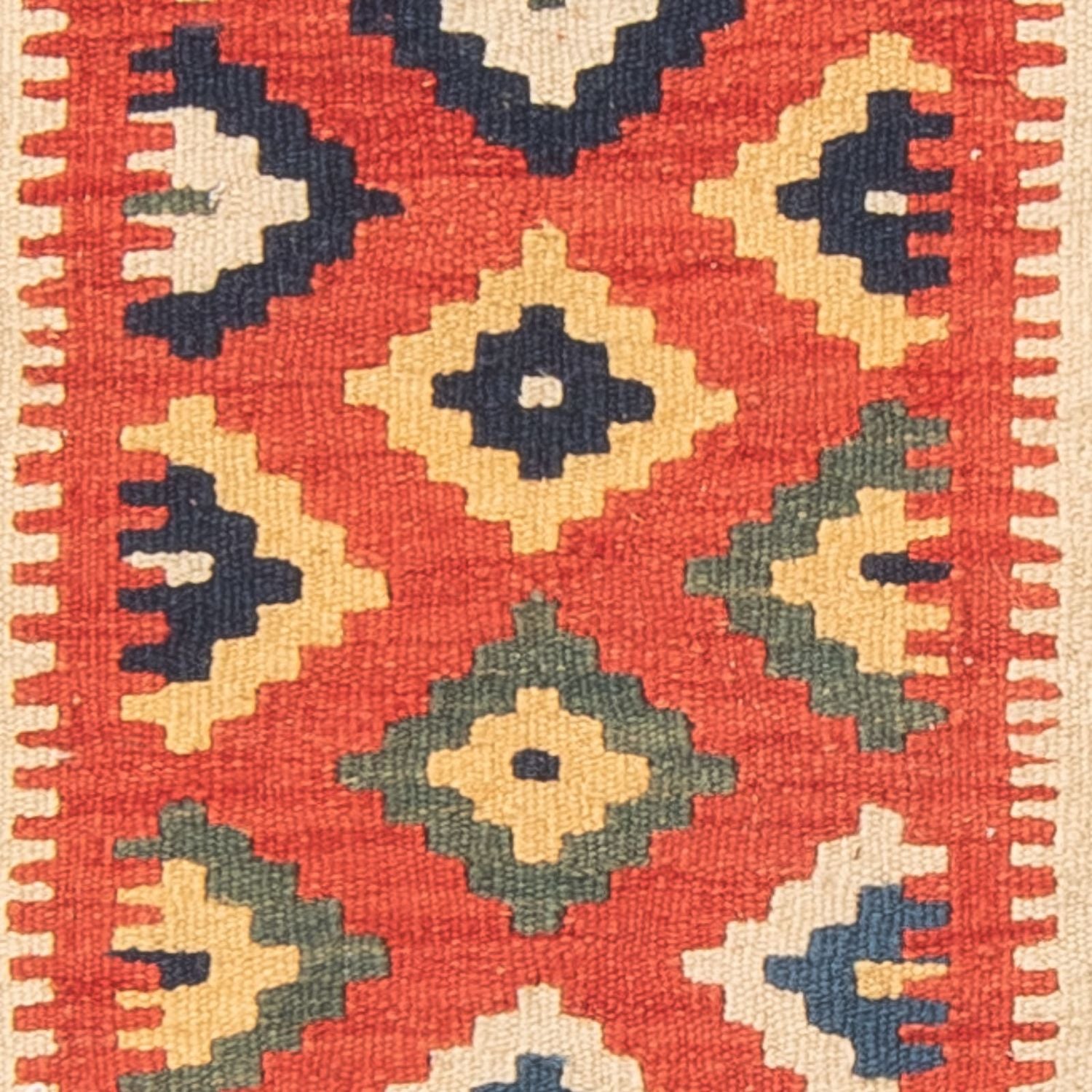 Kelim-tæppe - orientalsk - 97 x 66 cm - rød