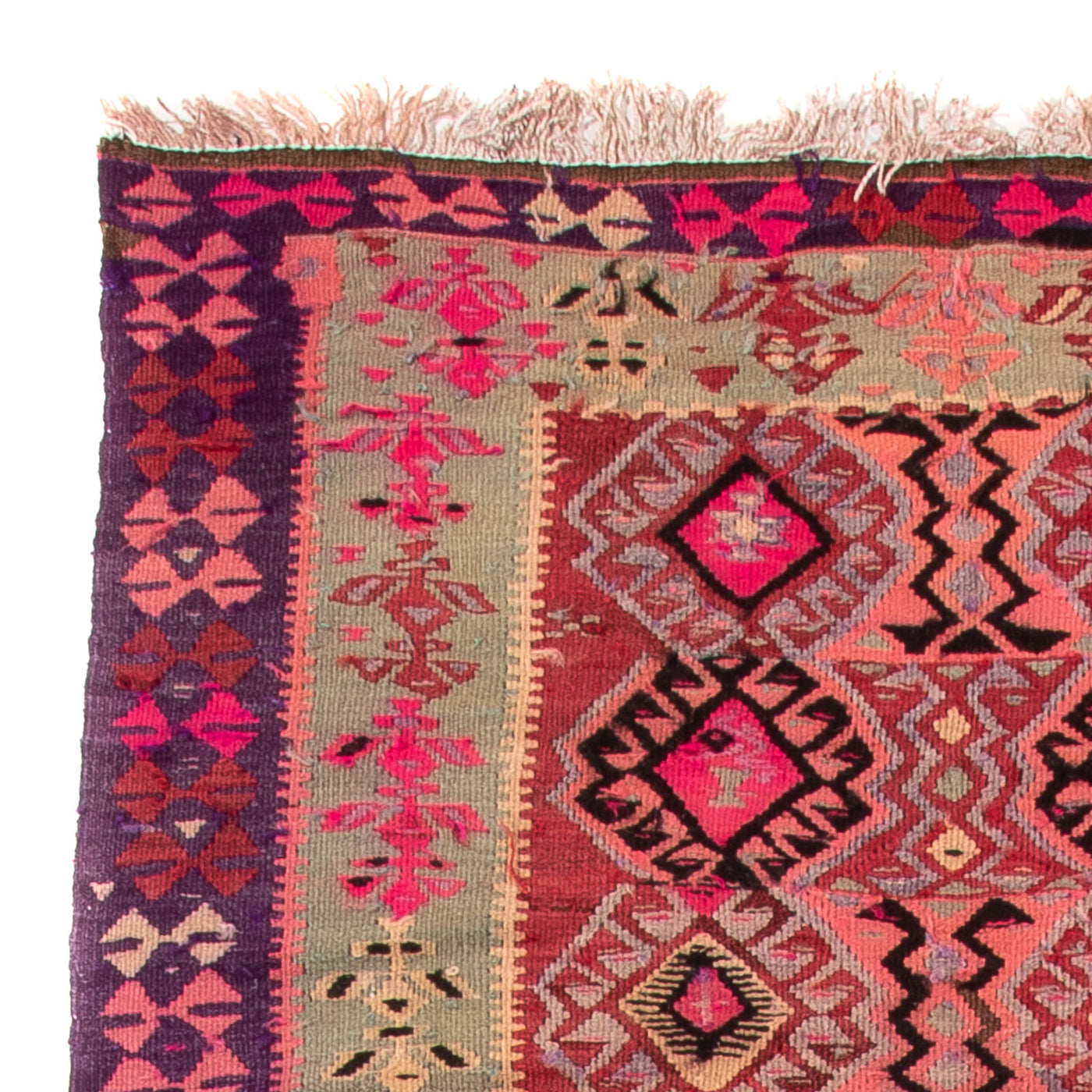 Antikt kilim Tæppe 374x129cm