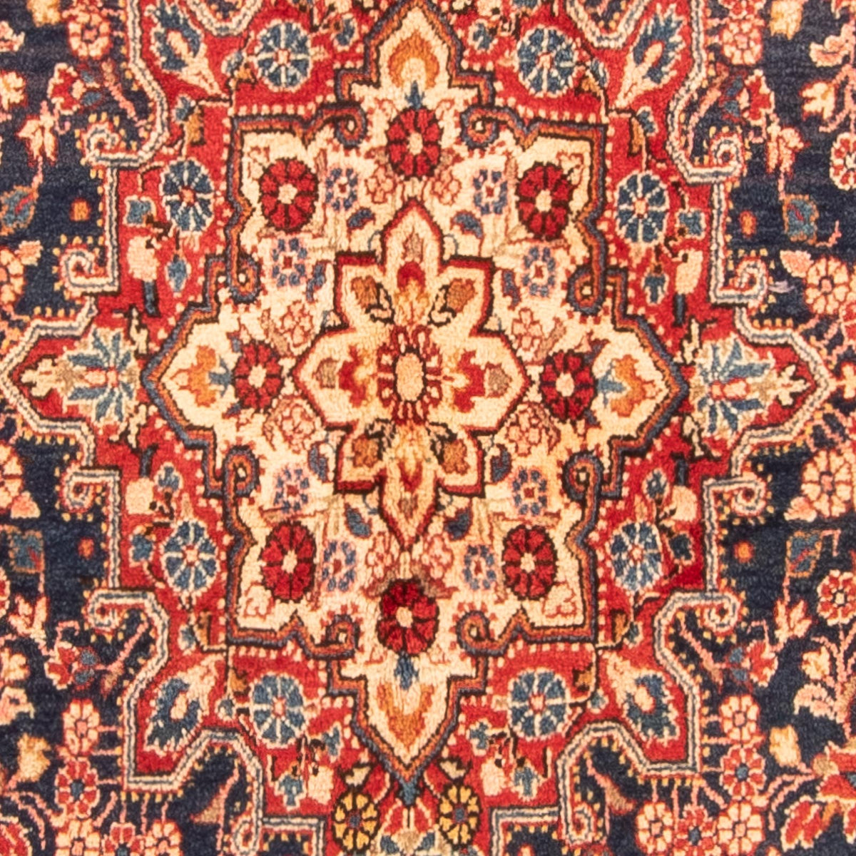 Persisk tæppe - Nomadisk - 264 x 134 cm - mørkeblå