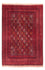 Afghansk tæppe - 293 x 202 cm - rød