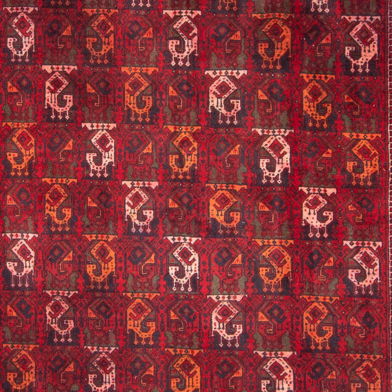 Afghansk tæppe - 293 x 202 cm - rød