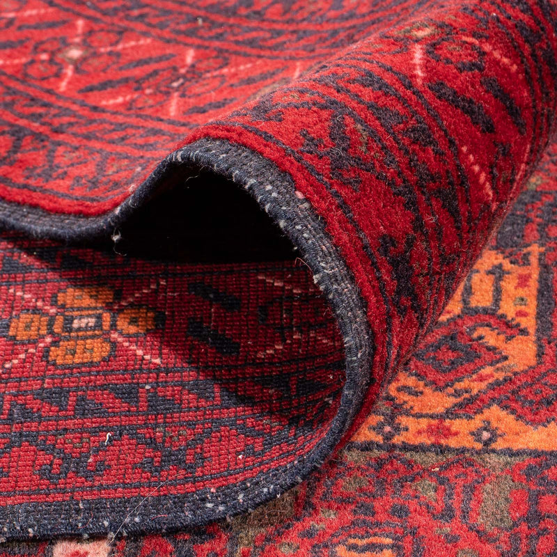 Afghansk tæppe - 293 x 202 cm - rød