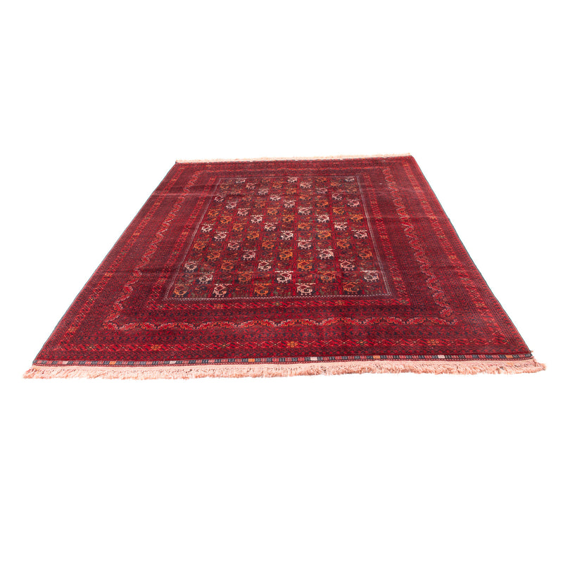 Afghansk tæppe - 293 x 202 cm - rød