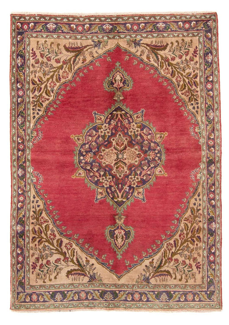 Persisk tæppe - Tabriz - 203 x 145 cm - rød