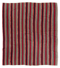 Kelim-tæppe - gammelt - 230 x 200 cm - flerfarvet