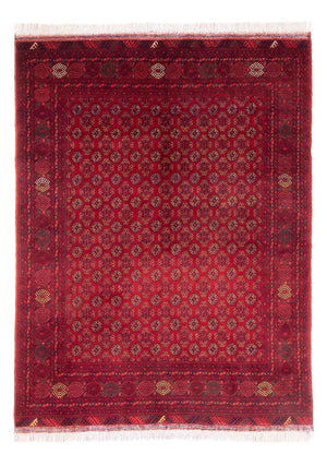 Afghansk tæppe - 193 x 148 cm - rød